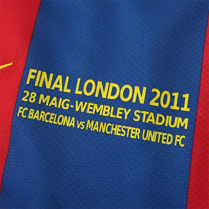 FC Barcelona 10/11 Season Home final match RetroJersey Trikot Soccer Shirt