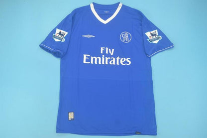 Gianfranco Zola Chelsea 2003 2005 Season Home Navy Blue Retro Jersey Trikot Soccer Shirt