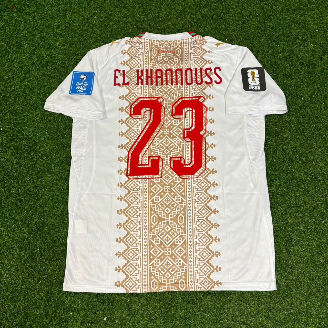 Bilal El Khannouss Morocco 2026 World Cup Away Football Jersey