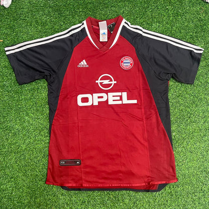 Bixente Lizarazu Bayern Munich 2001/2002 Red Retro Football Jersey