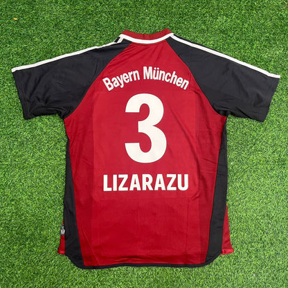 Bixente Lizarazu Bayern Munich 2001/2002 Red Retro Football Jersey