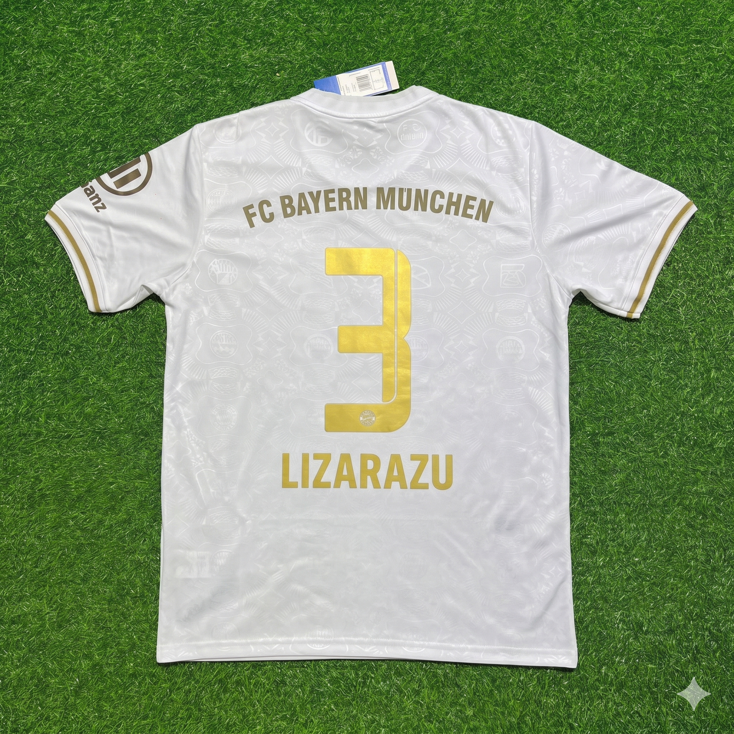 Bixente Lizarazu #3 FC Bayern München 125 Years Anniversary Special-Edition White Jersey