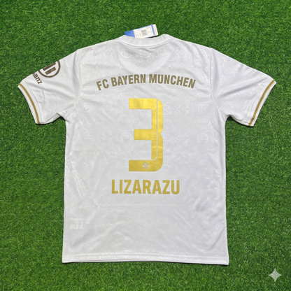 Bixente Lizarazu #3 FC Bayern München 125 Years Anniversary Special-Edition White Jersey