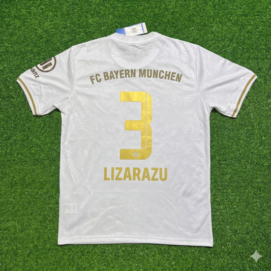 Bixente Lizarazu #3 FC Bayern München 125 Years Anniversary Special-Edition White Jersey