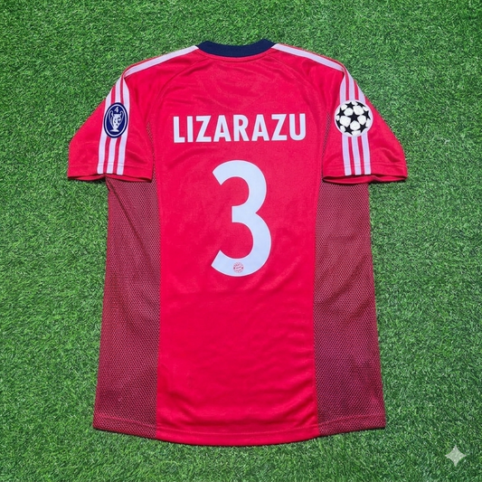 Bixente Lizarazu Bayern München 2002/2003 Season Home Red Retro Jersey