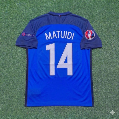 Blaise Matuidi #14 France Euro 2016 Home Retro Football Jersey