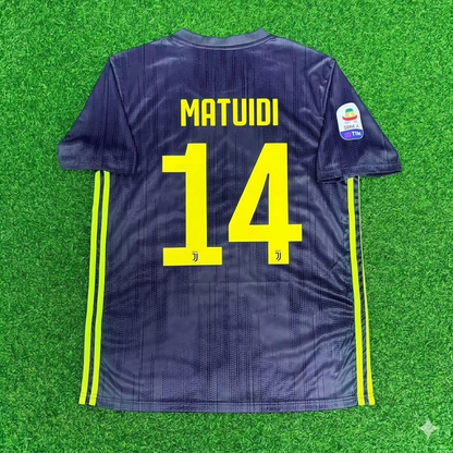 Blaise Matuidi 14# Juventus 2017-2018 Retro Home Football Jersey