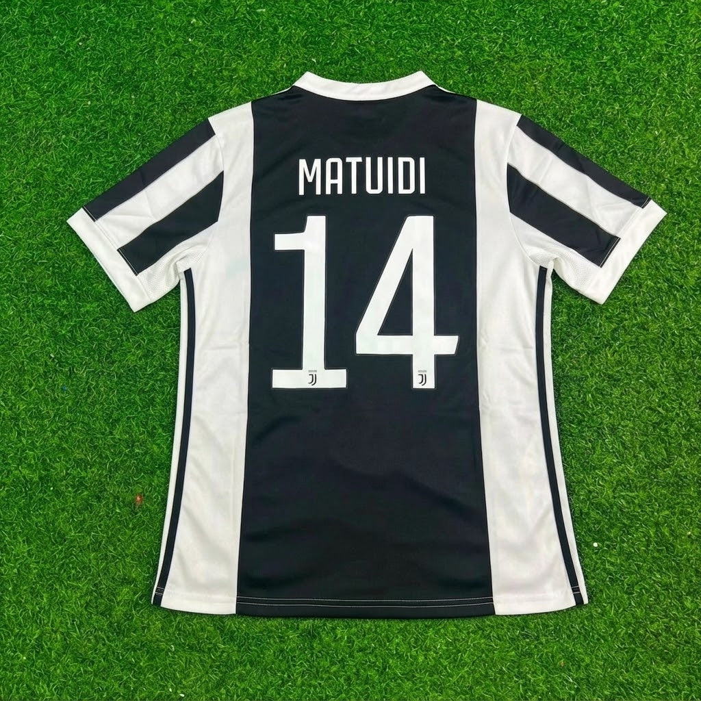 Blaise Matuidi #14 Juventus 2017-2018 Retro Football Jersey