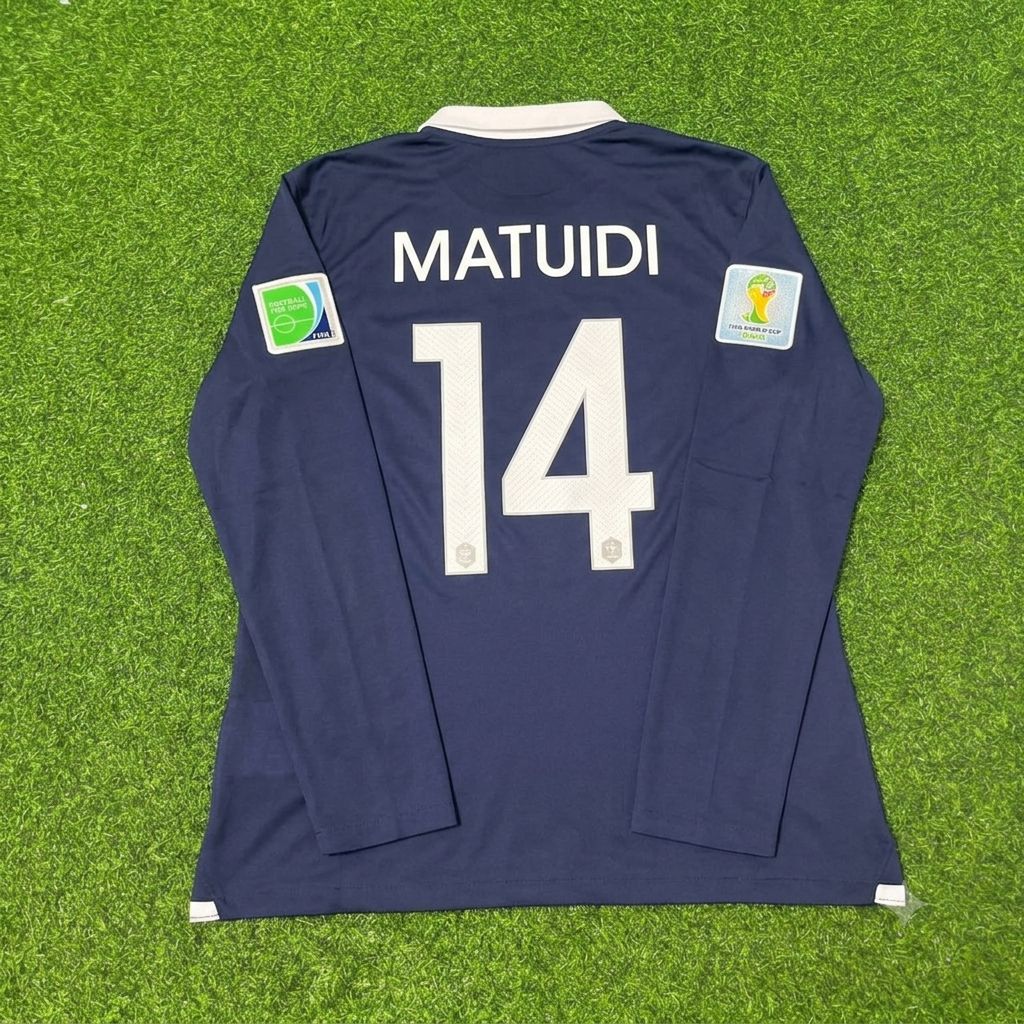 Blaise Matuidi #14 France 2014 World Cup Long Sleeve Football Jersey