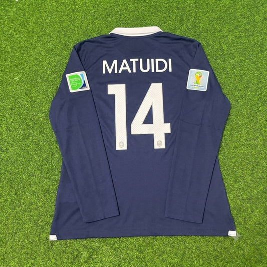 Blaise Matuidi #14 France 2014 World Cup Long Sleeve Football Jersey