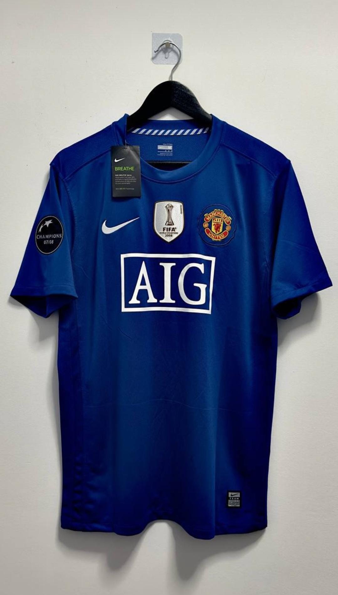 Cristiano Ronaldo Manchester United 2008 Fifa World Cup Champions League Patch Retro Short Jersey Trikot