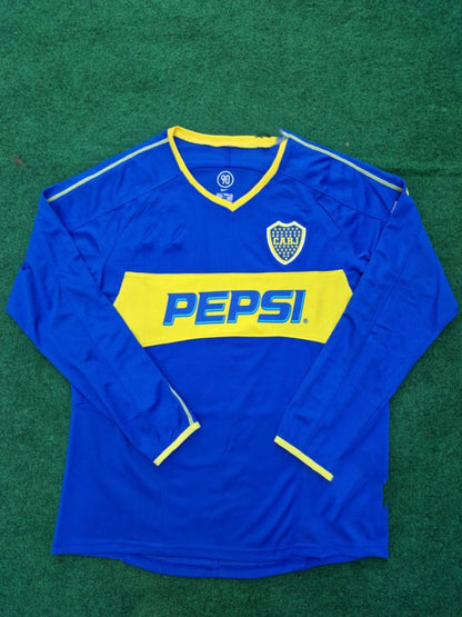 Boca Juniors 2003 2004 Retro Long Sleeve Jersey Maillot Trikot Maglia
