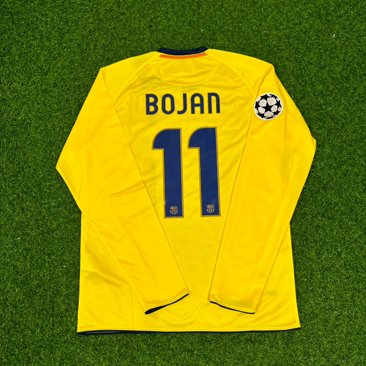 Bojan Krkic FC Barcelona Saison 08/09 Gelbes Auswärts-Retro-Trikot Fußballtrikot