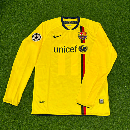 Bojan Krkic FC Barcelona Saison 08/09 Gelbes Auswärts-Retro-Trikot Fußballtrikot