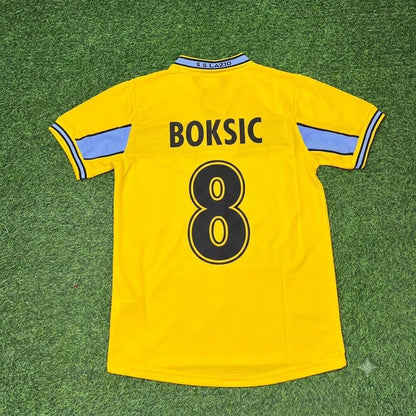 Alen Boksic Lazio 1998-2000 Yellow Retro Football Jersey
