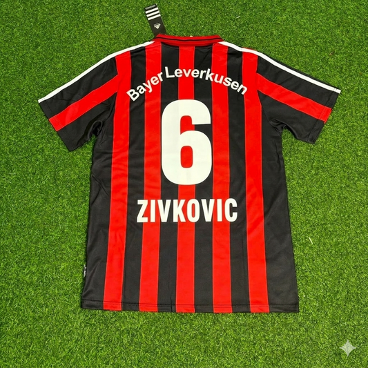 Boris Zivkovic Bayer Leverkusen 2000/2001 Home Retro Football Jersey