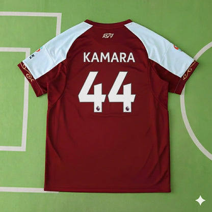 Boubacar Kamara 44- Aston Villa 2026 Home New season Jersey Trikot Maillot