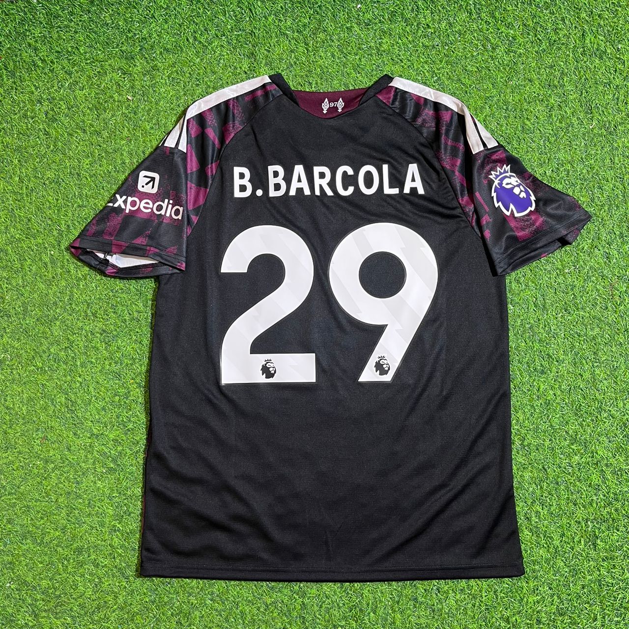 Bradley Barcola #29 Liverpool 2026/2027 New Season Third Football Jersey Kit