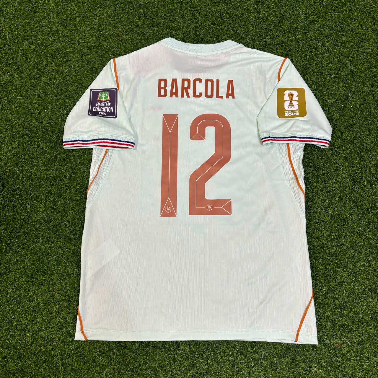 Bradley Barcola France 2026 World Cup Away Jersey