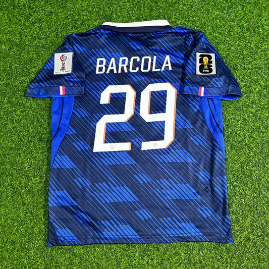 Bradley Barcola France 2026 World Cup Blue Football Jersey