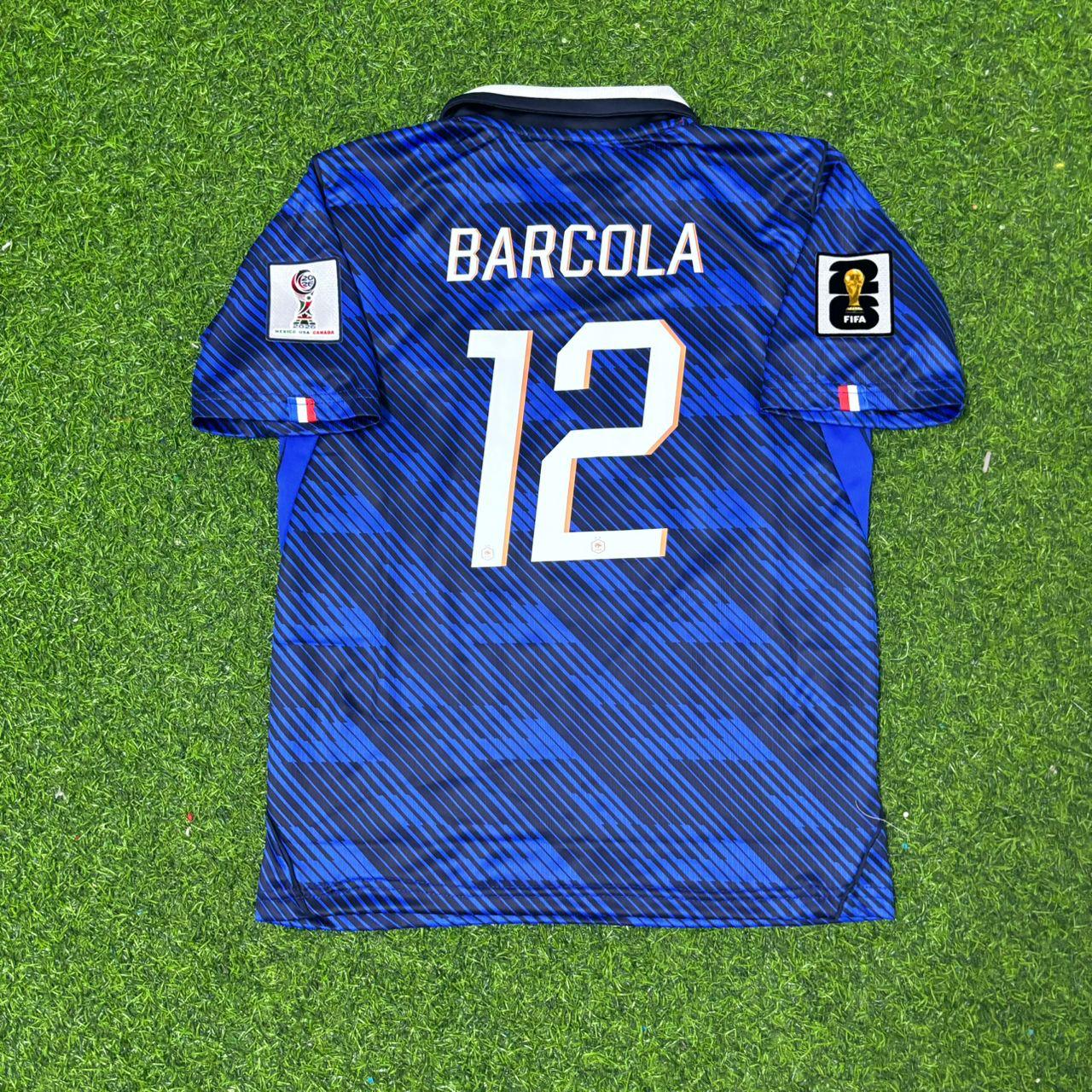 Bradley Barcola France 2026 World Cup Blue Football Jersey