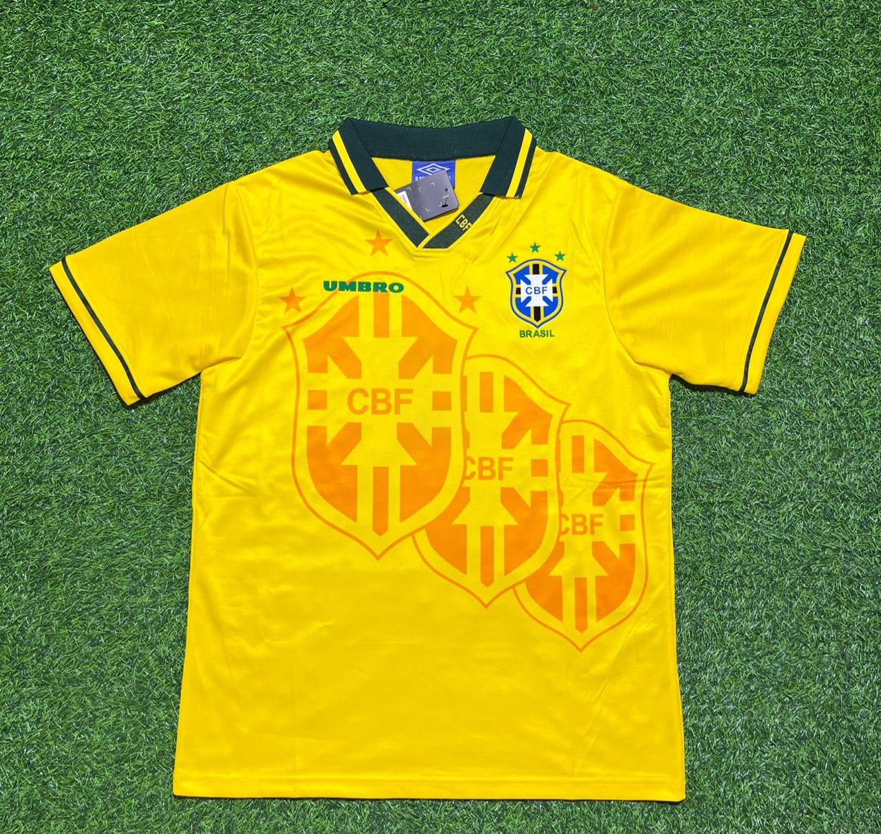 Ronaldo Nazario #20 Brazil 1994 World Cup Final Retro Football Jersey
