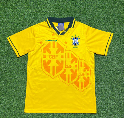 Ronaldo Nazario #20 Brazil 1994 World Cup Final Retro Football Jersey