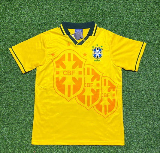 Brazil 1994 World Cup Final Retro Football Jersey