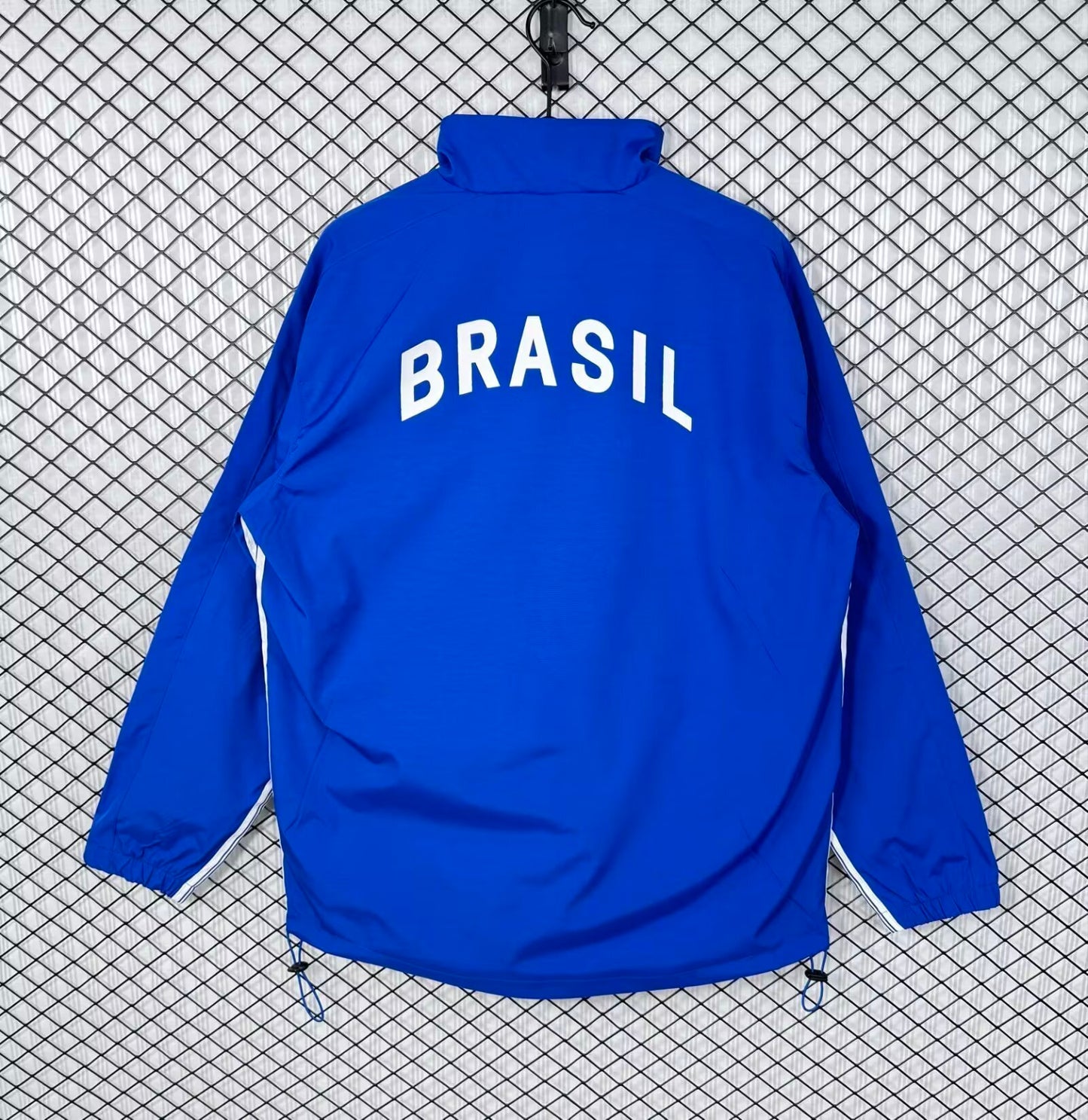 Brazil 1998 Blue Retro Windbreaker Jacket