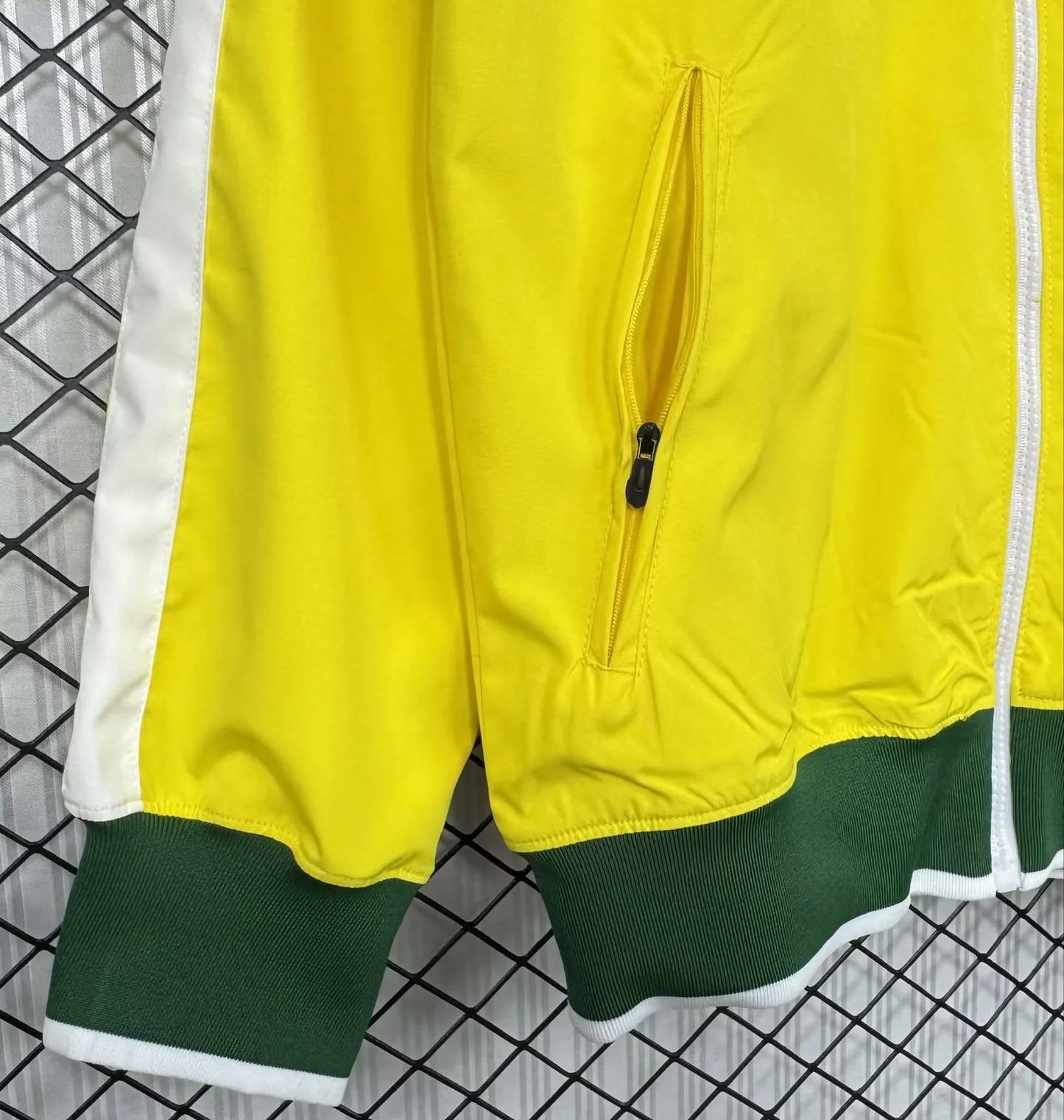 Brazil 2010/2011 Yellow Retro Windbreaker Jacket
