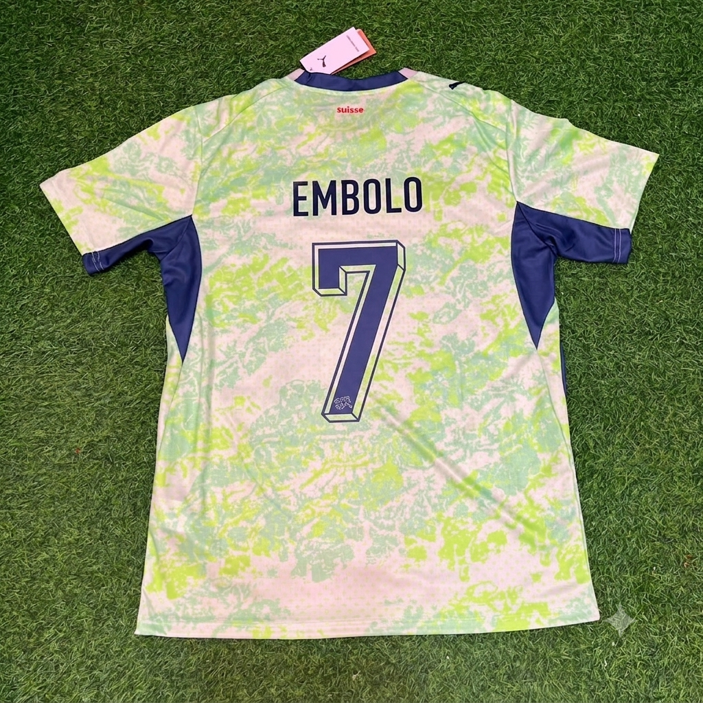 Breel Embolo #7 Switzerland 2026 World Cup Away Kit Jersey Trikot Maillot