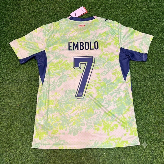 Breel Embolo #7 Switzerland 2026 World Cup Away Kit Jersey Trikot Maillot
