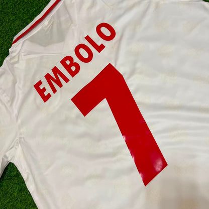 Breel Embolo Schweiz Retro Fußballtrikot Weiß