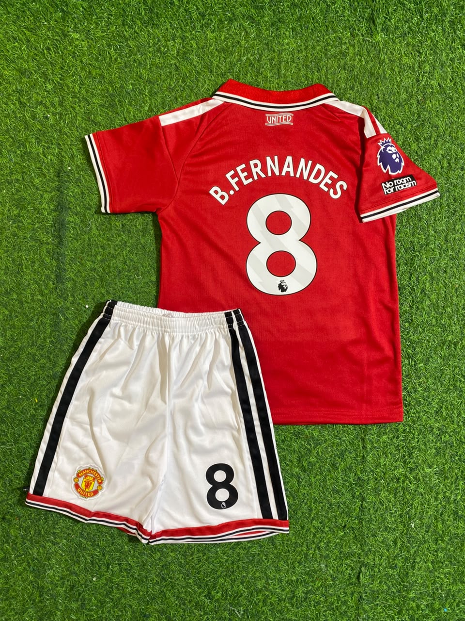 Bruno Fernandes Manchester United 2027 New Season Home Kids Football Jersey