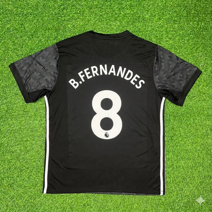 Bruno Fernandes Manchester United Black Retro Football Jersey