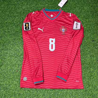 Bruno Fernandes Portugal 2026 World Cup Home Long Sleeve Football Jersey