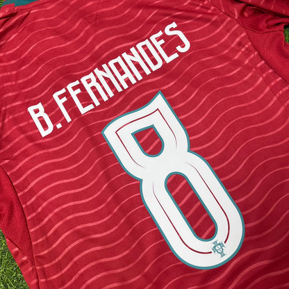Bruno Fernandes Portugal 2026 World Cup Home Long Sleeve Football Jersey