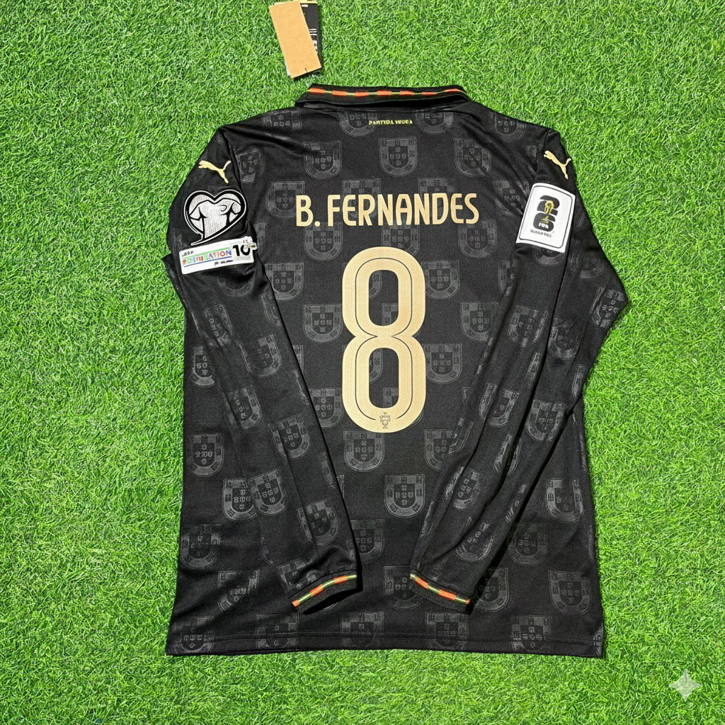 Bruno Fernandes Portugal 2026 World Cup Home Long Sleeve Jersey Trikot Maillot