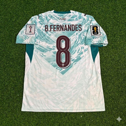 Bruno Fernandes Portugal 2026 World Cup White Away Football Jersey