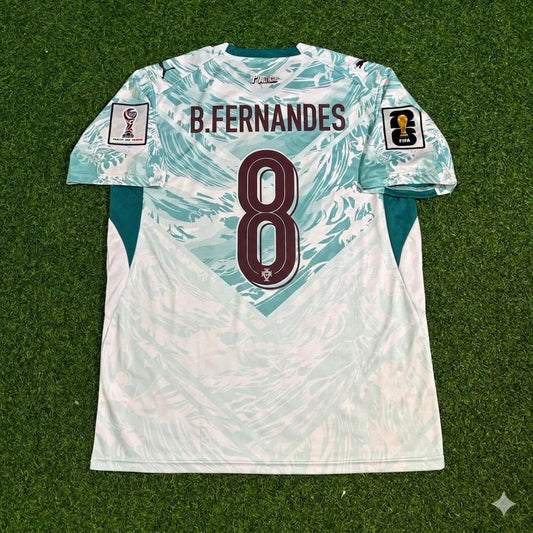 Bruno Fernandes Portugal 2026 World Cup White Away Football Jersey