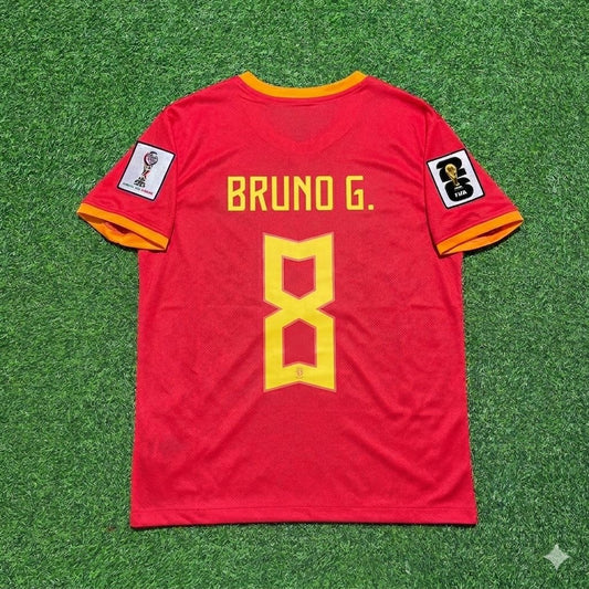Bruno Guimarães 8# Brazil 2026 World Cup Red Jersey Trikot