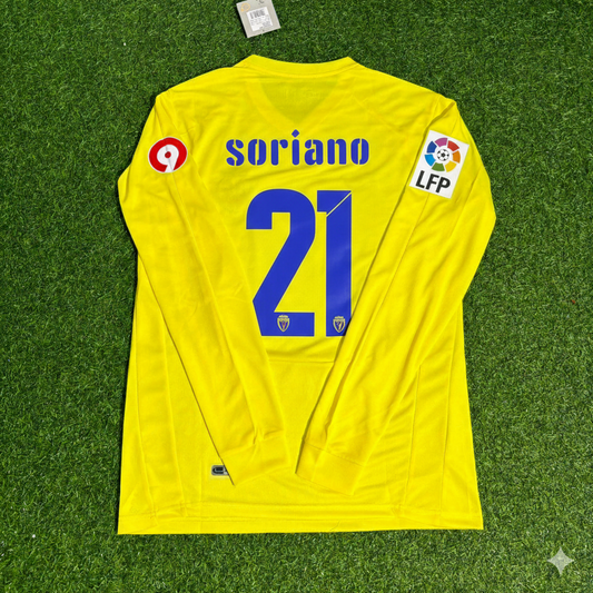 Bruno Soriano 21 Villarreal CF 2008/2009 Long Sleeve Retro Football Jersey