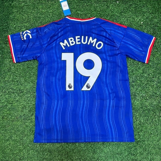 Bryan Mbeumo #19 Manchester United Blue New Season 2027 Jersey Trikot Maillot Soccer Shirt