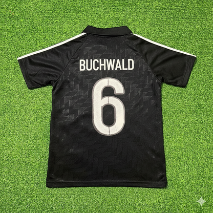 Guido Buchwald Deutschland 1990 WM Schwarzes Retro Fußballtrikot
