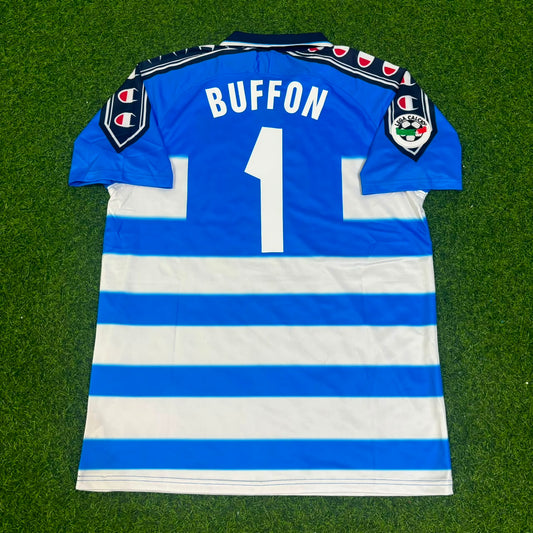 Gianluigi Buffon Parma 1999/2000 Blue Retro Jersey Trikot Maillot
