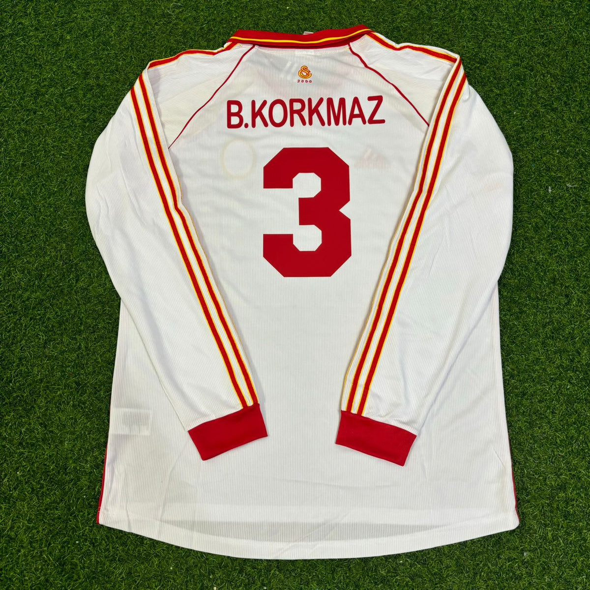 Bülent Korkmaz Galatasaray UEFA 2000 Finale Retro Fußballtrikot Set