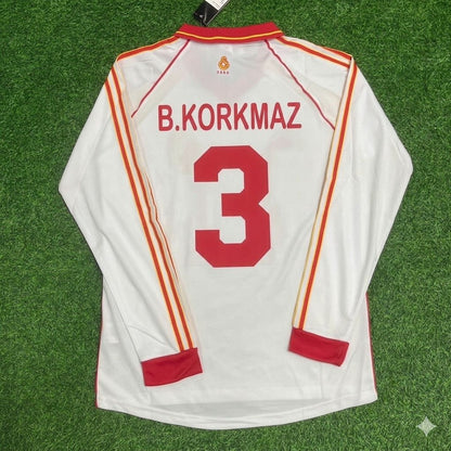 Bulent Korkmaz Galatasaray UEFA 2000 Final Retro Football Jersey Kit