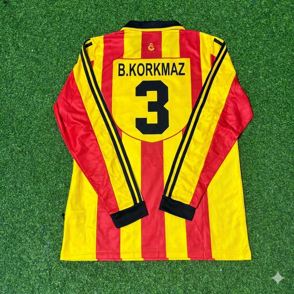 Bülent Korkmaz Galatasaray 1999-2000 Long Sleeve Retro Football Jersey