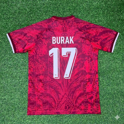 Burak Yılmaz #17 Türkei Legendäres Retro-Fußballtrikot