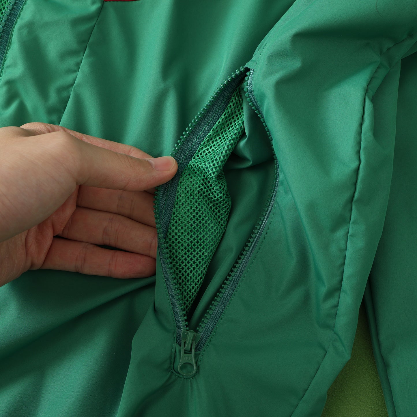 Portugal Green - Red Special Hoodie Windbreaker